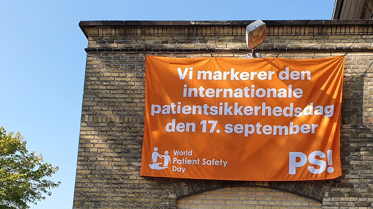 Banner for den internationale patientsikkerhedsdag