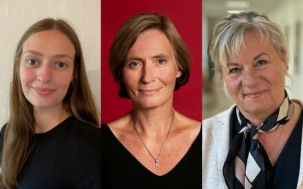 Foto med Maja Troj Larsen, Dorthe Crüger og Helen Kæstel