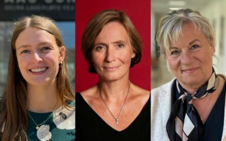 Maja Tro Larsen, Dorthe Crüger og Helen Kæstel som holder en fælles keynote på patient26 konferencen