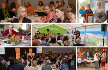 Forskellige billeder sat sammen fra debat på Folkemødet, konferencer og hvad er vigtigt for dig?-dagen