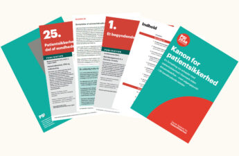 Grafik med sider fra kanonen foldet ud.