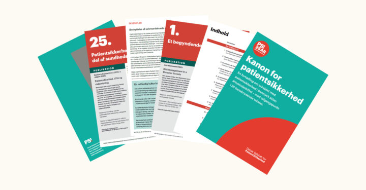 Grafik med sider fra kanonen foldet ud.