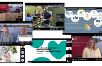 Collage af screenshots fra webinarer under Kvalitetsugen 2026
