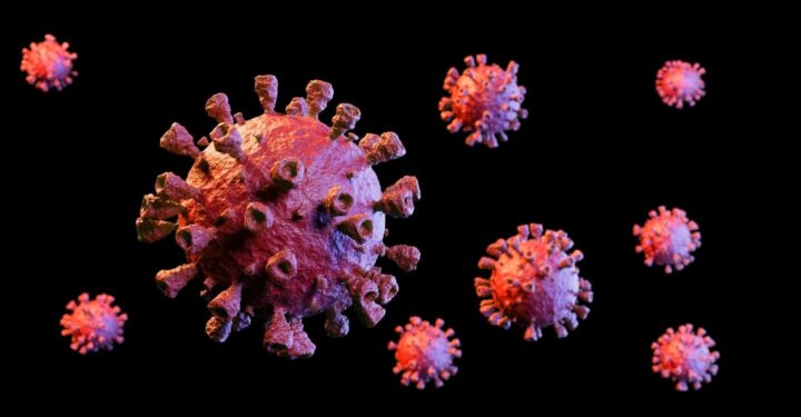Illustration af coronavirus